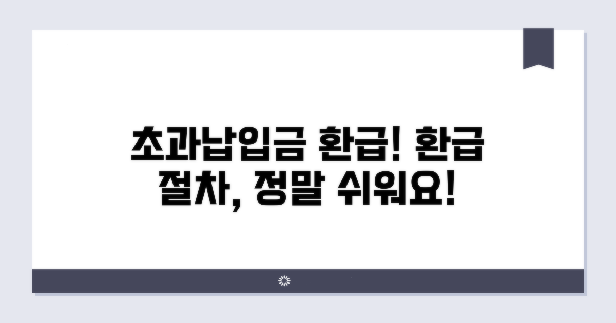 초과납입금 환급, 절차는 간단해요