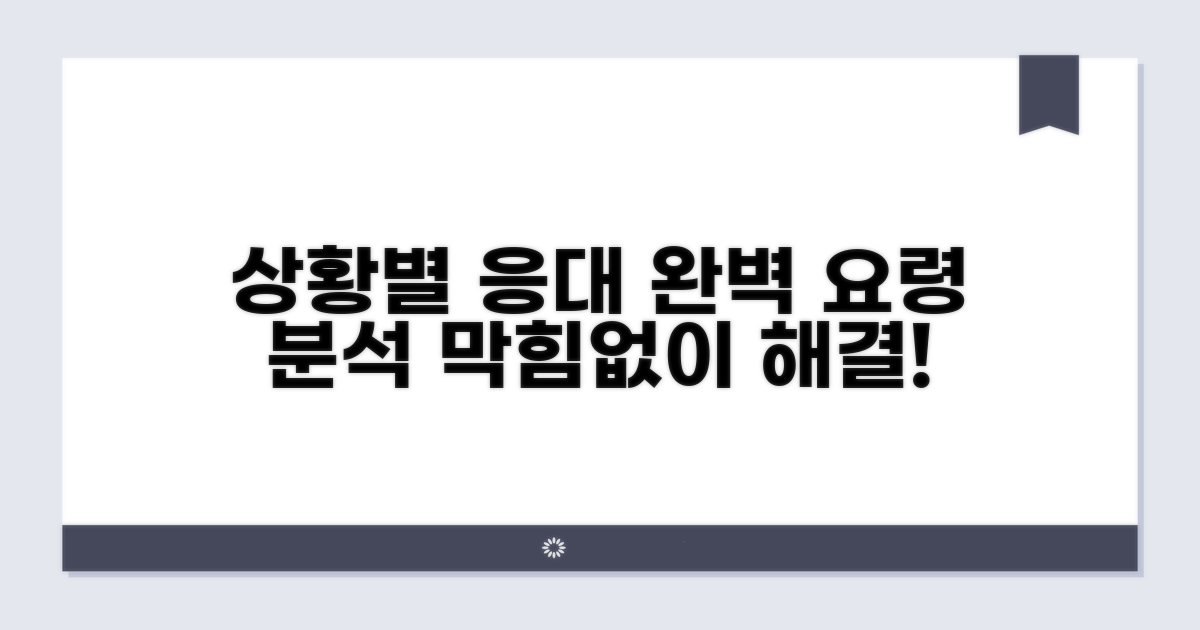 상황별 응대 요령 분석