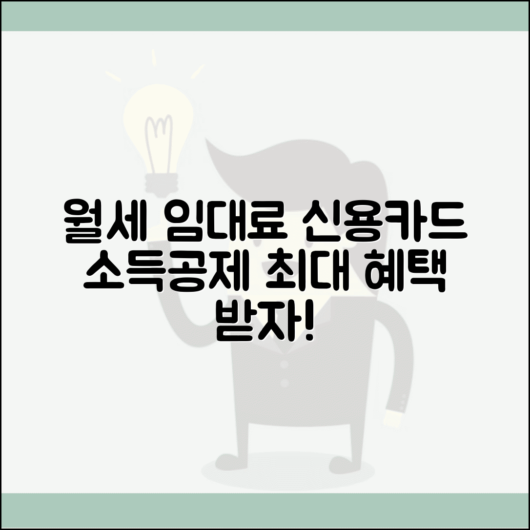 신용카드 소득공제 임차료 | 월세 카드 결제 | 임대료 공제