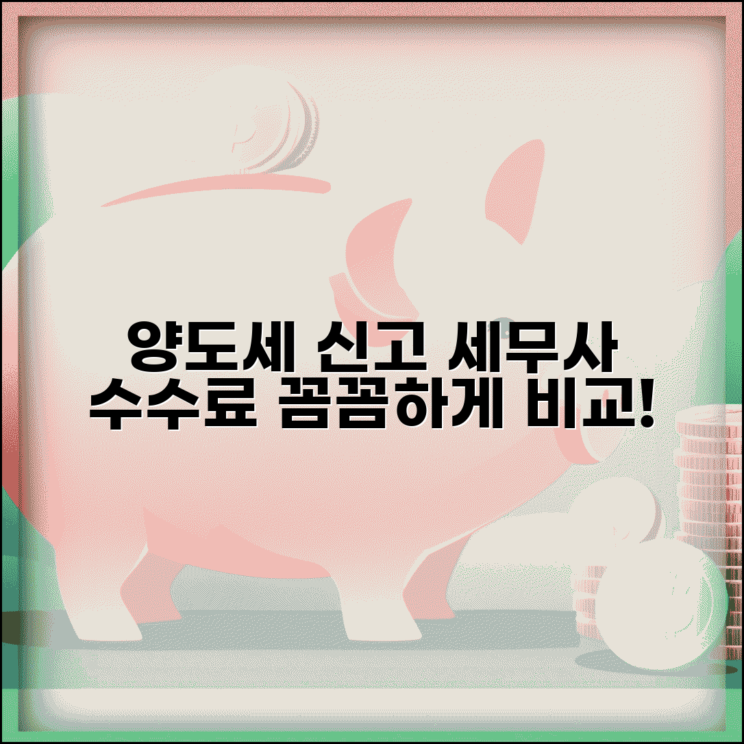 양도세 신고 세무사 수수료 | 양도세 신고 대행 비용과 세무사 선택