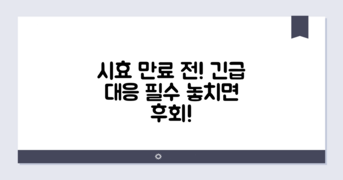 시효 만료 전에 신속하게 대처하기
