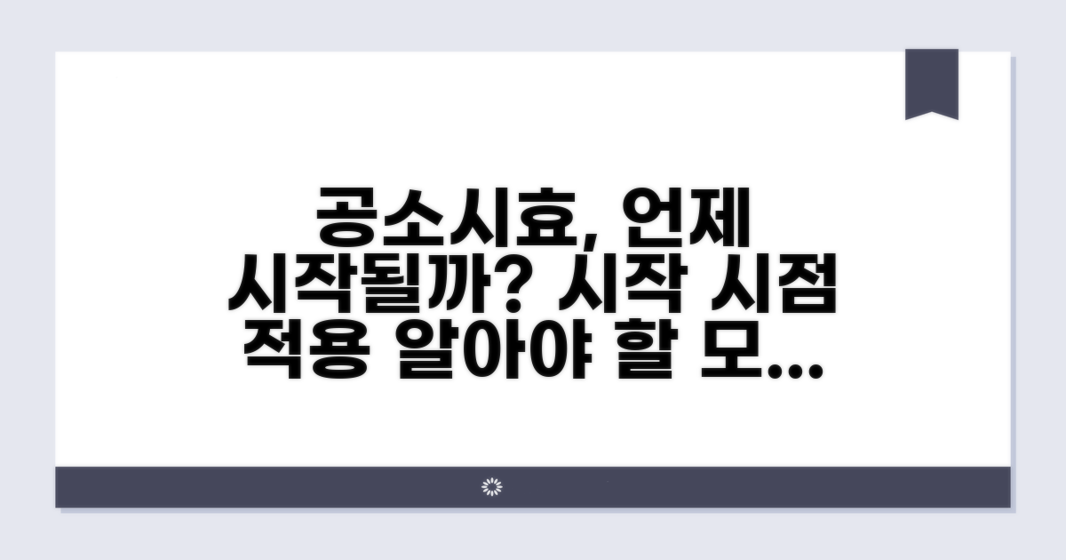 공소시효의 시작 시점과 적용
