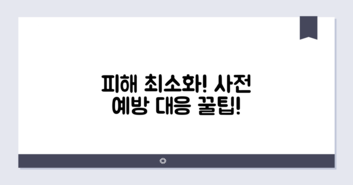 피해 줄이는 예방 및 대응 꿀팁