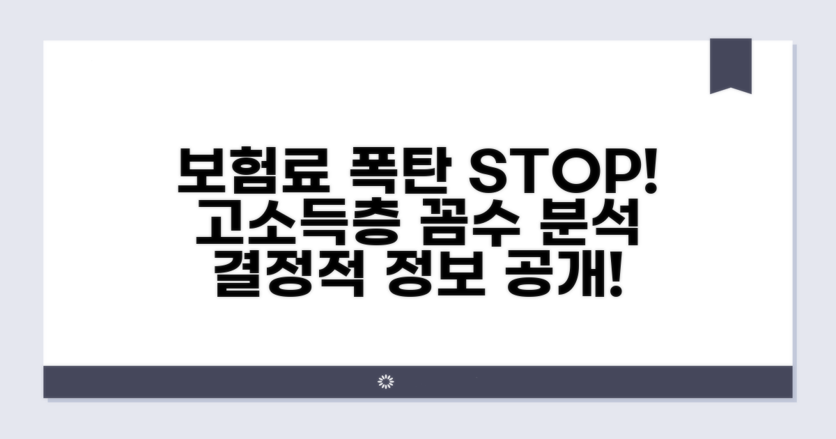 고소득층 보험료 계산 완벽 분석