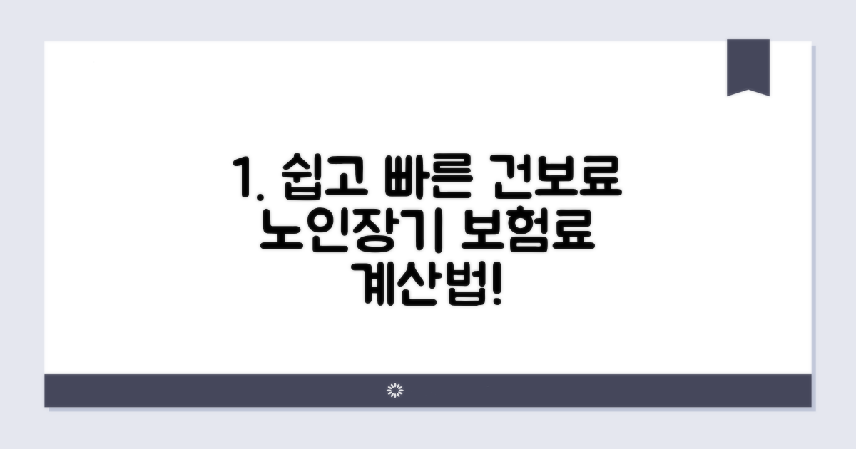 건강보험료와 노인장기요양보험료 계산법