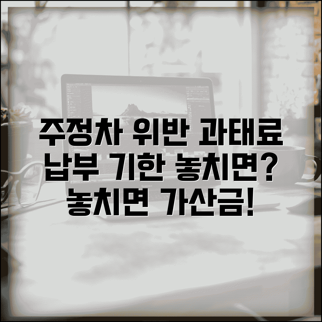 주정차 위반 과태료 납부 기한 | 고지서 발송부터 납부 마감까지 기한 준수