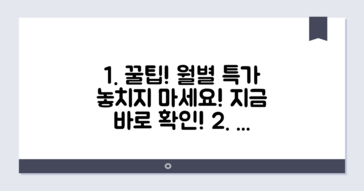 월별 프로모션 특가 확인법