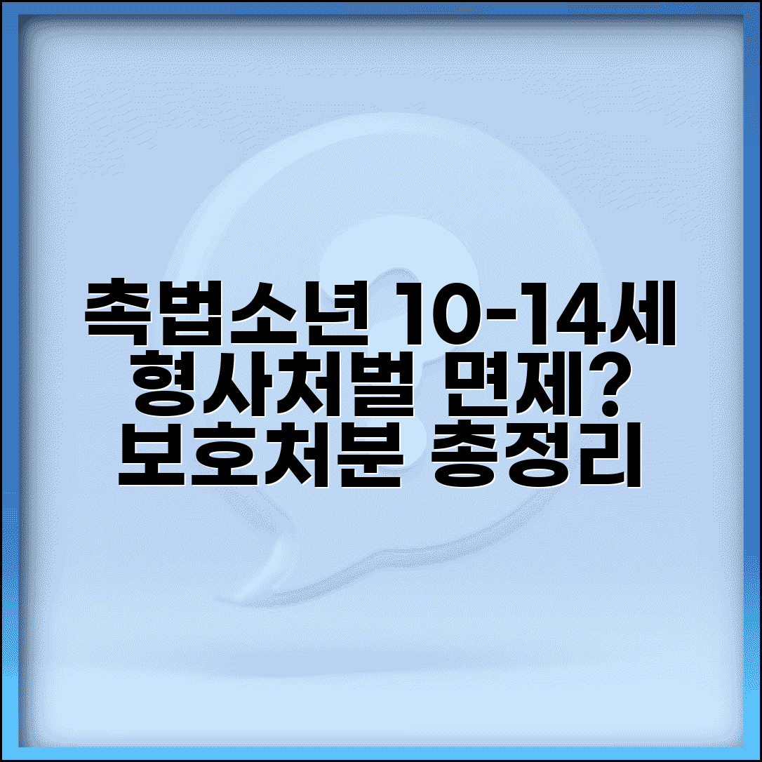 촉법소년 연령 및 제도 총정리 | 10세~14세 미만 형사처벌 면제 | 촉법소년법 현황 | 보호처분 대상