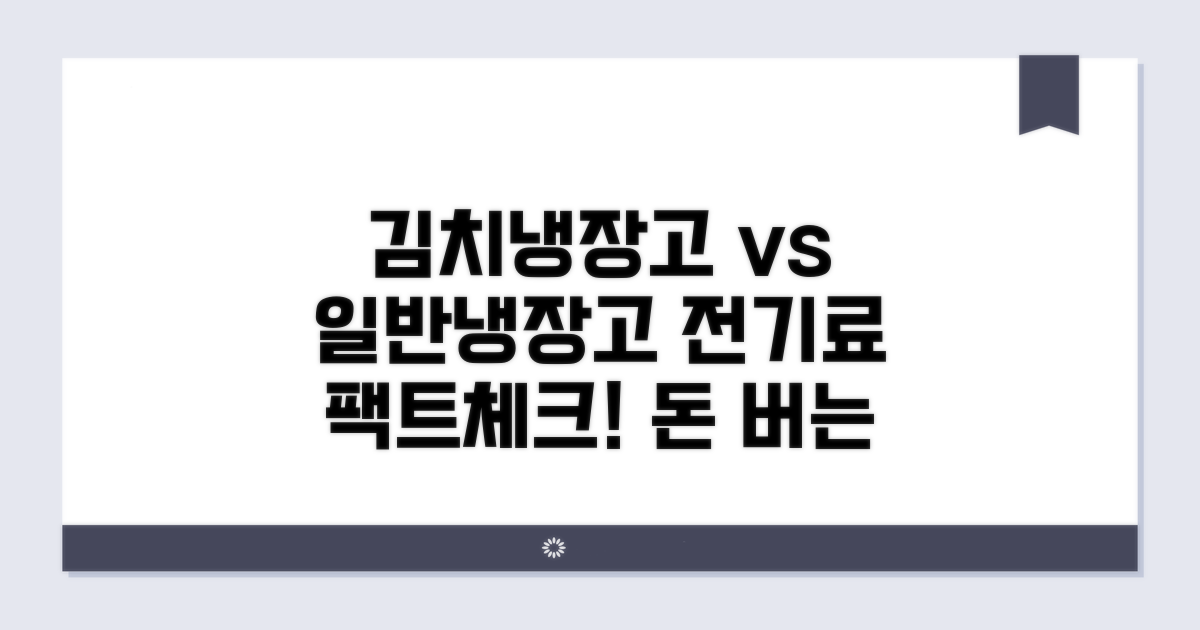 김치냉장고 전기료, 일반냉장고와 비교