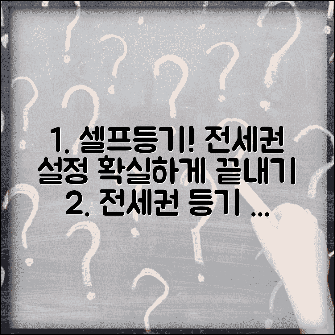 전세권설정등기 셀프신청 | 직접 전세권설정등기 하는법