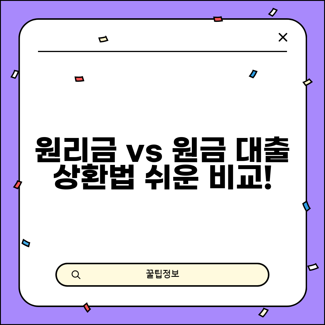 원금 균등상환 원리금 균등상환 차이 | 대출 상환 방식 비교