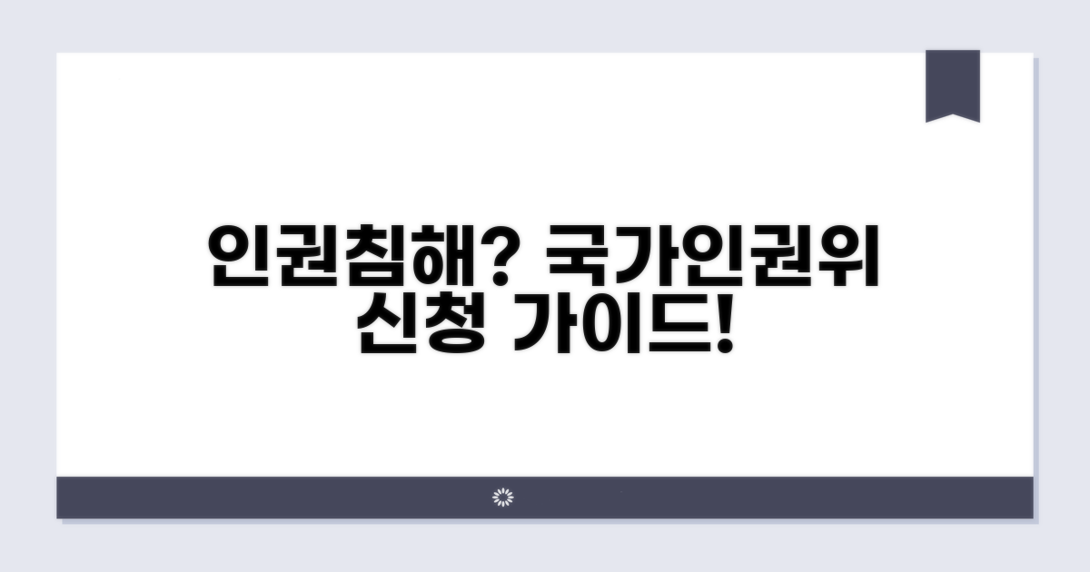 인권침해, 국가인권위 어떻게 신청하나요?