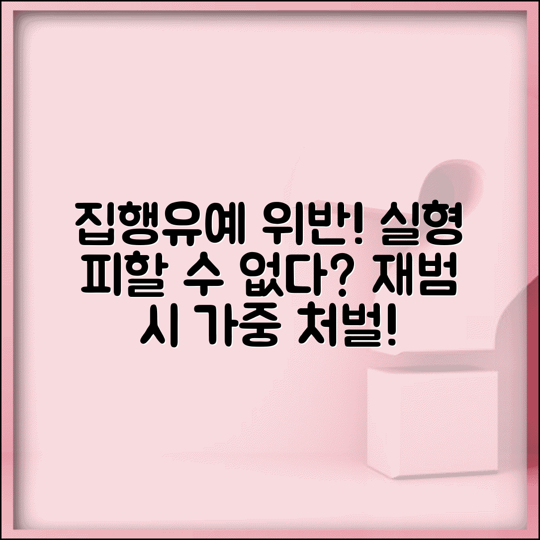 집행유예 위반 실형 | 집행유예 중 재범시 실형 선고와 누적 처벌