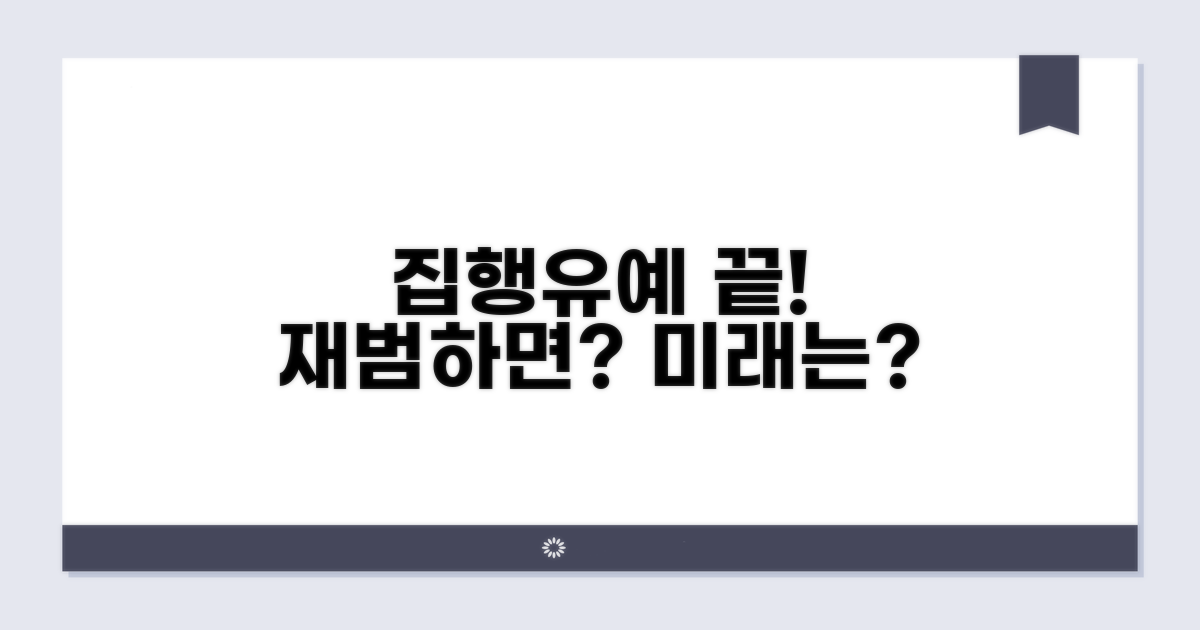 집행유예 종료 후 재범, 영향은?