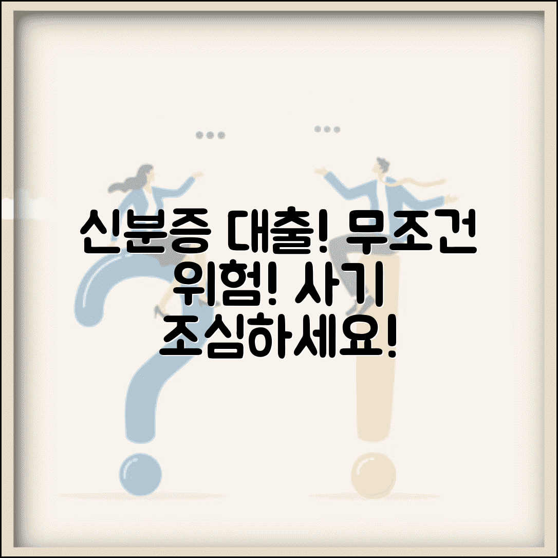 신분증 소액대출 주의사항 | 신분증만으로 받는 대출의 위험성과 금융사기