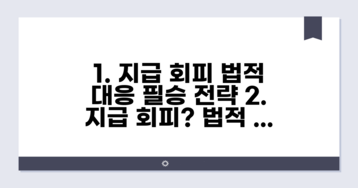지급 회피 시 법적 대응 전략