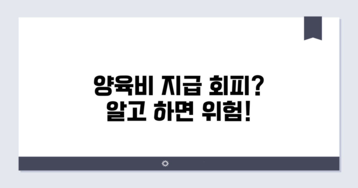 양육비 지급 회피 방법과 수단