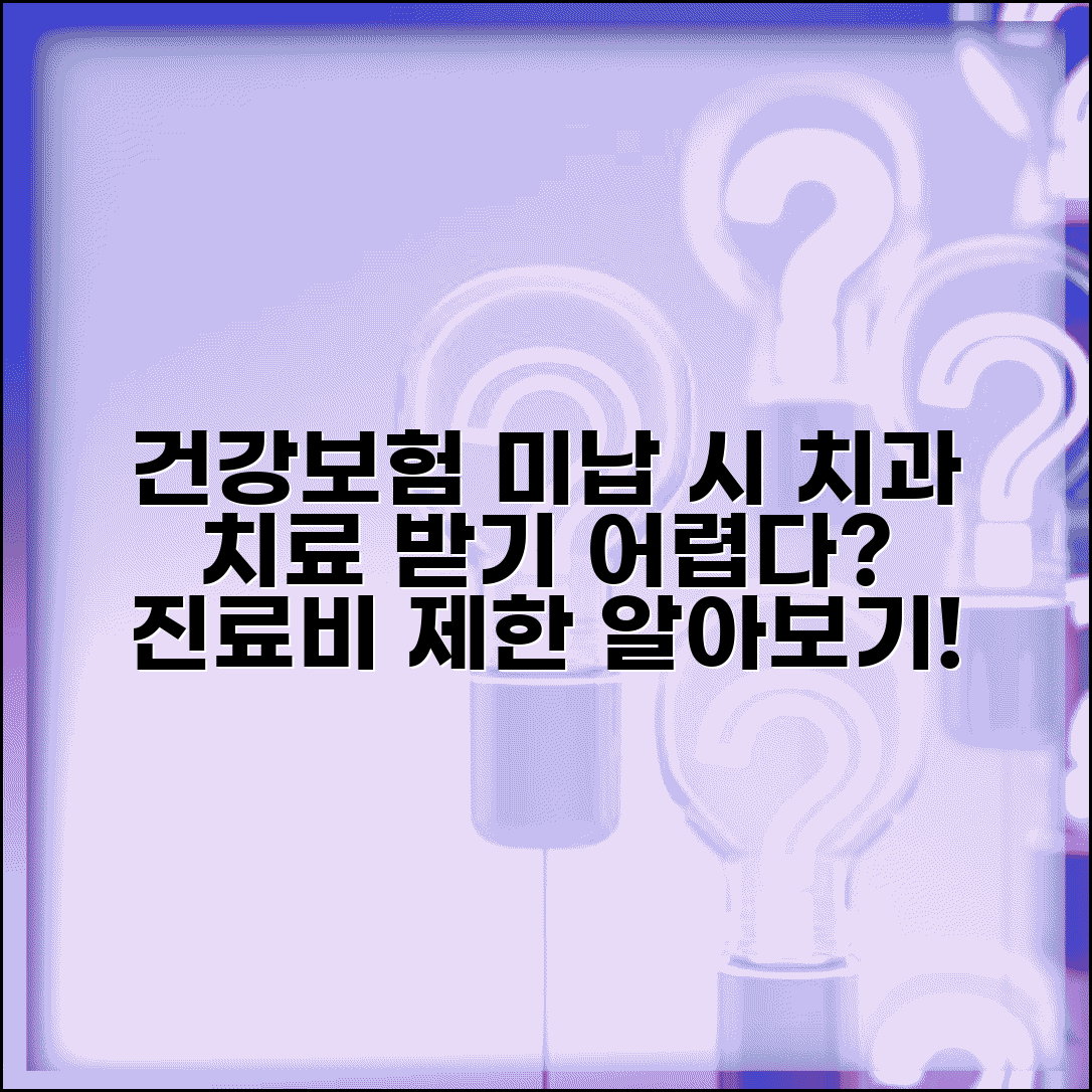 건강보험 미납 치과치료 | 치과 진료비 | 치료 제한 사항