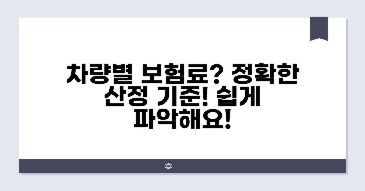 차량 종류별 보험금 산정 기준 알아보기