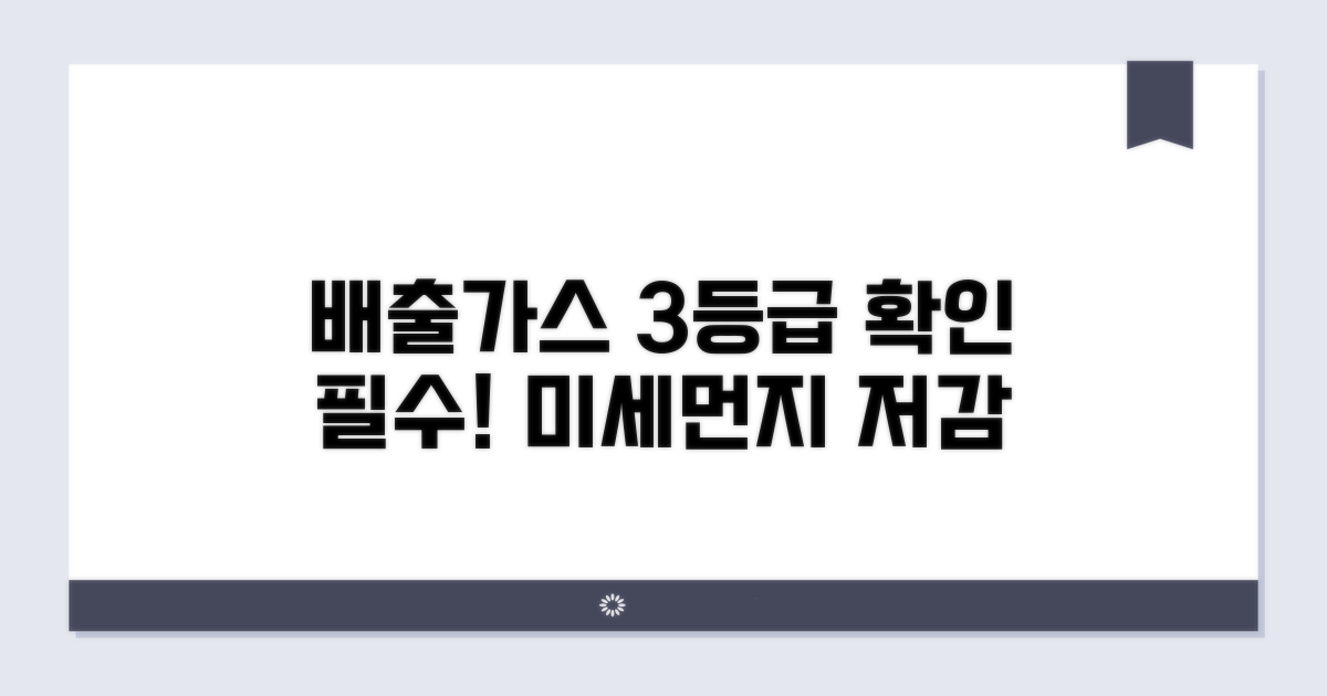 배출가스 3등급 제한 기준 확인