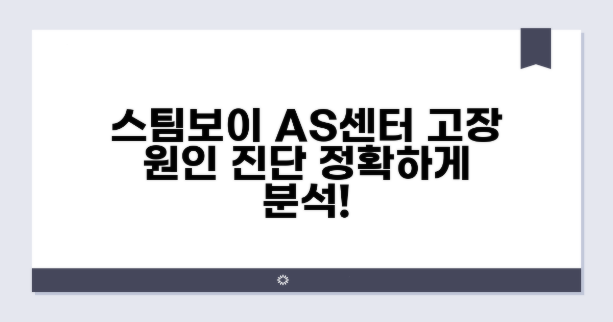스팀보이 AS센터: 고장 원인 진단