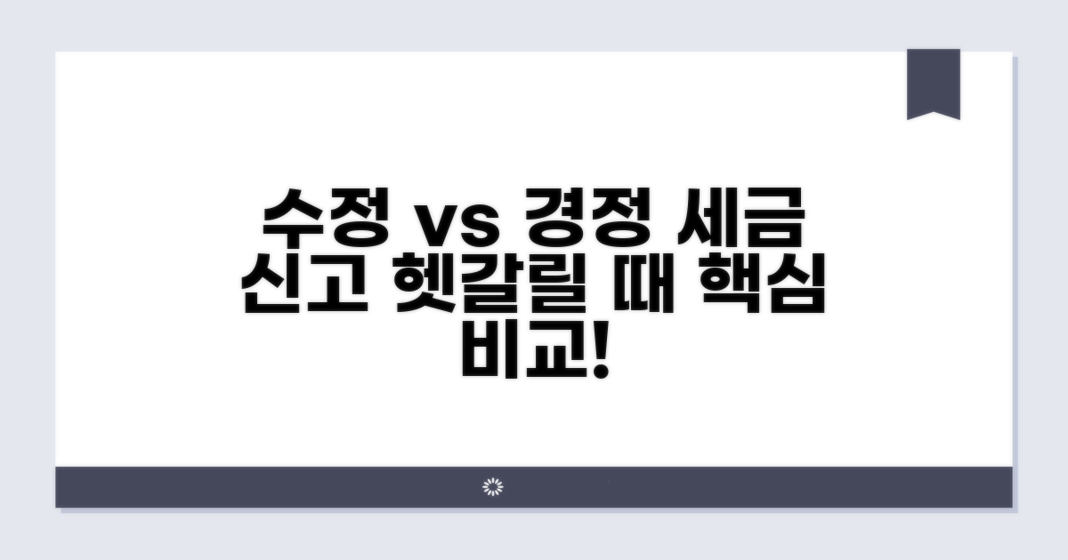 수정신고와 경정신고, 무엇이 다를까?