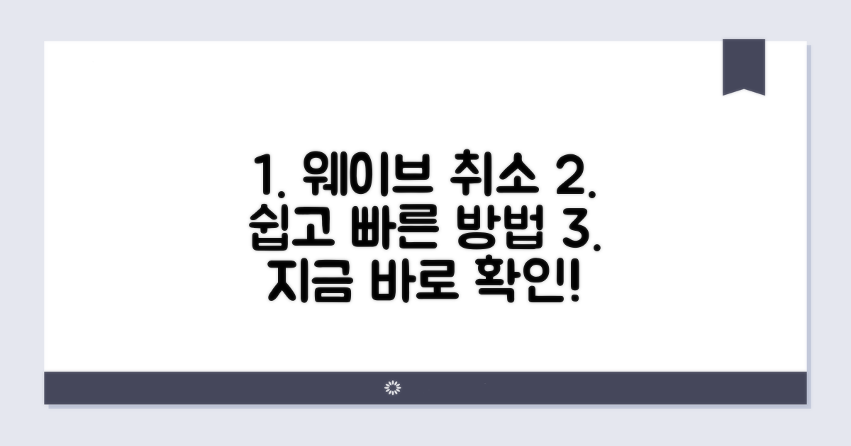 웨이브 구독 취소 절차 완벽 정리