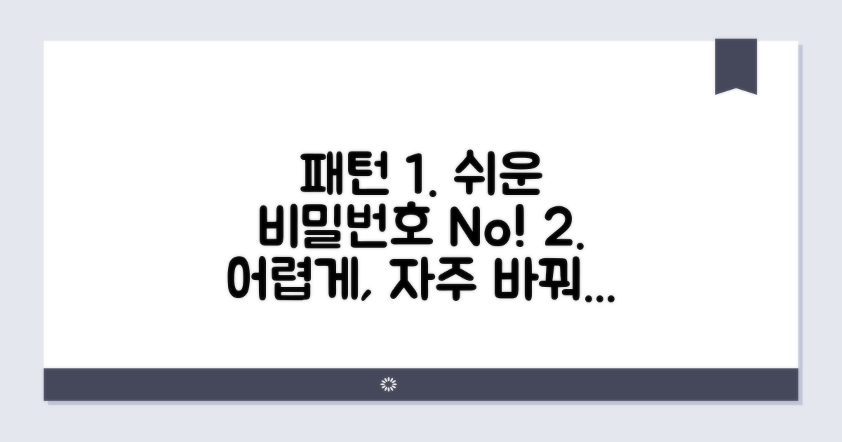 계정별 비밀번호, 어렵게 만들고 자주 바꾸는 법