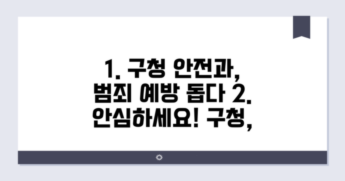 범죄 예방, 구청 안전과 접수