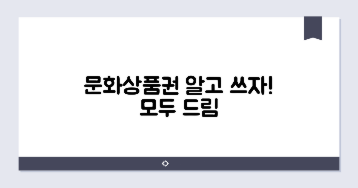 문화상품권, 체험 사용법 총정리