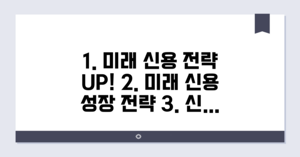 미래를 위한 신용 관리 전략