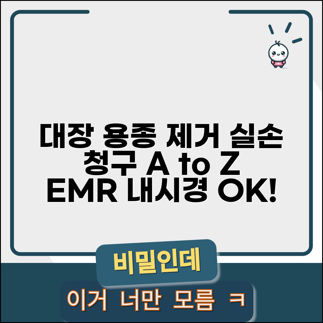 대장내시경 용종절제술 실손 청구 | 대장폴립 제거 EMR 내시경 실손