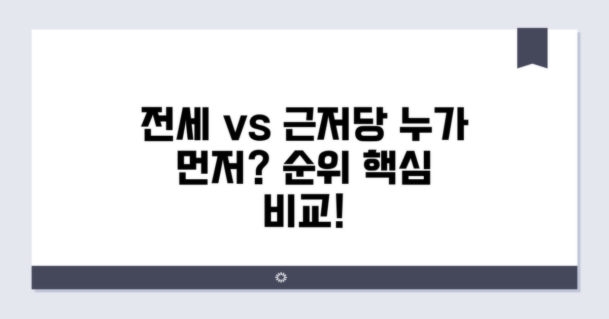 전세권과 근저당권 우선순위 비교