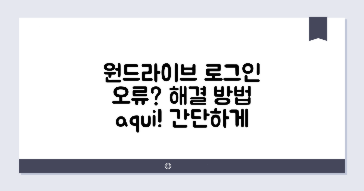 원드라이브 로그인 오류 해결법