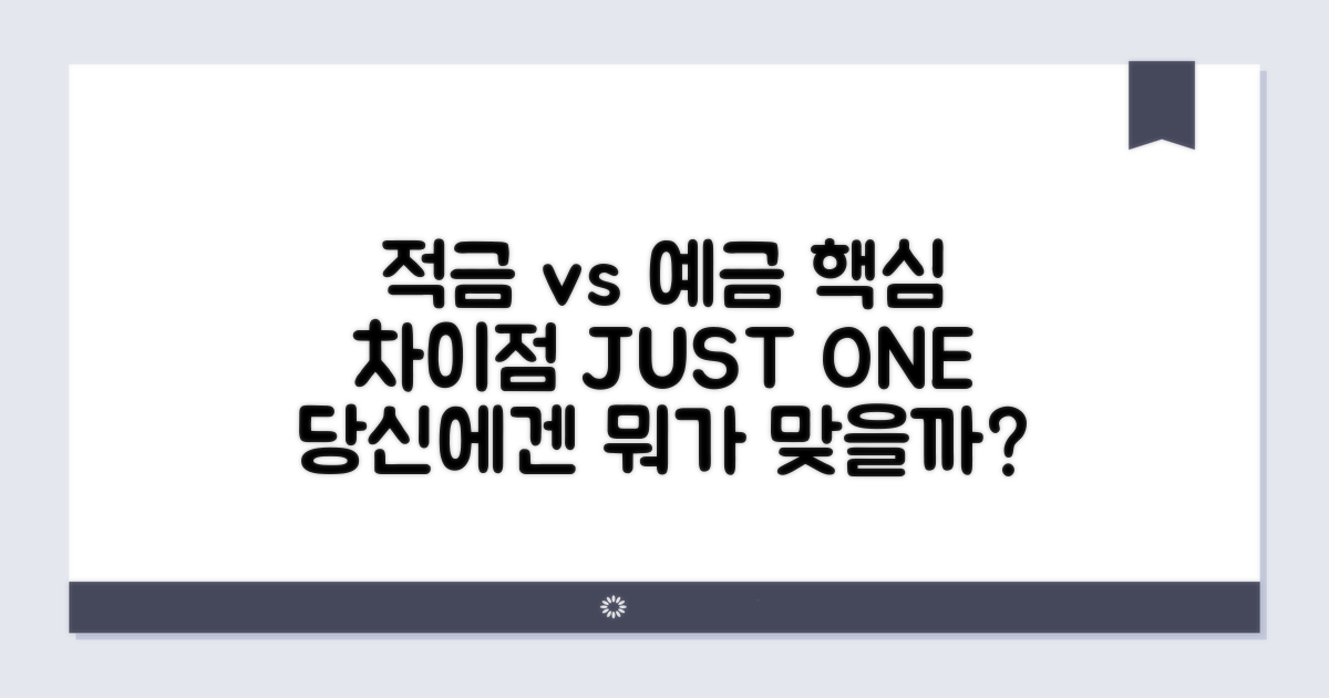 적금 vs 예금: 핵심 차이점 비교
