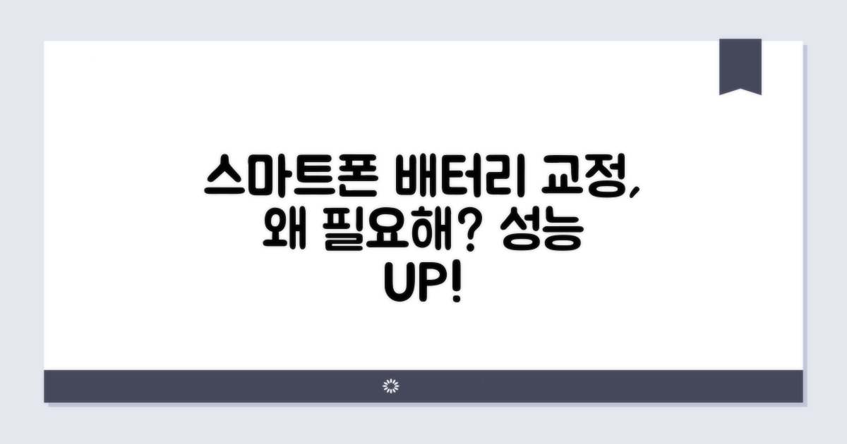 스마트폰 배터리 교정, 왜 필요할까?