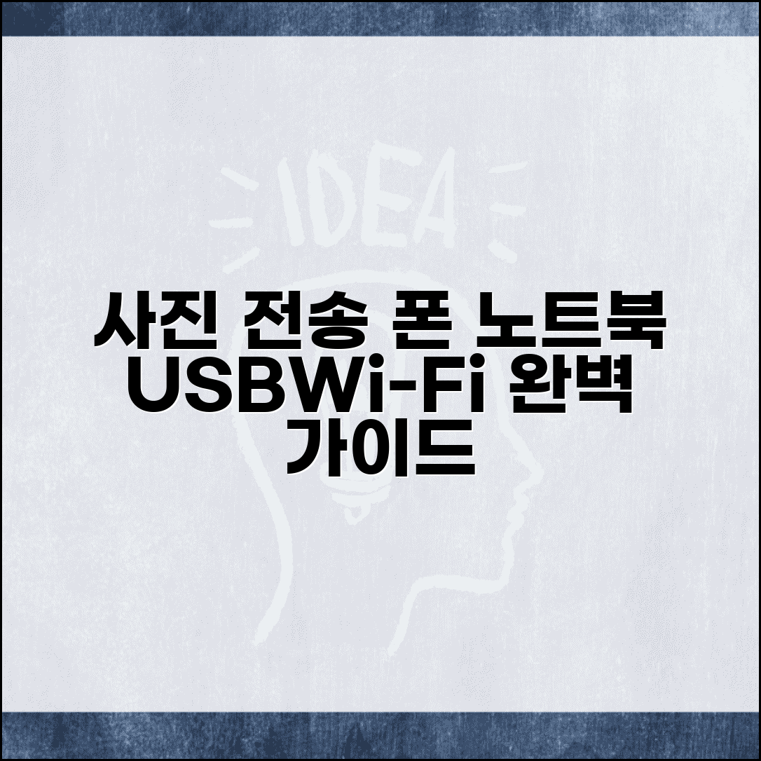휴대폰에서 노트북으로사진전송하기 방법 | USB 와이파이 사진 전송 가이드