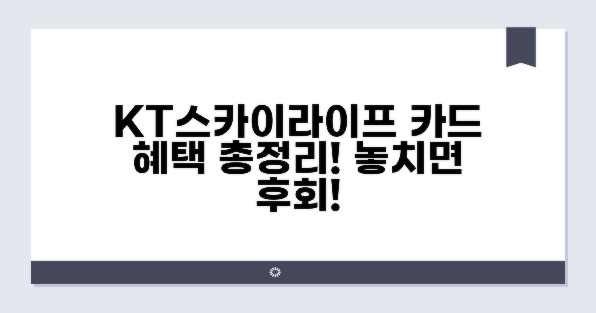 KT스카이라이프 카드 혜택 분석