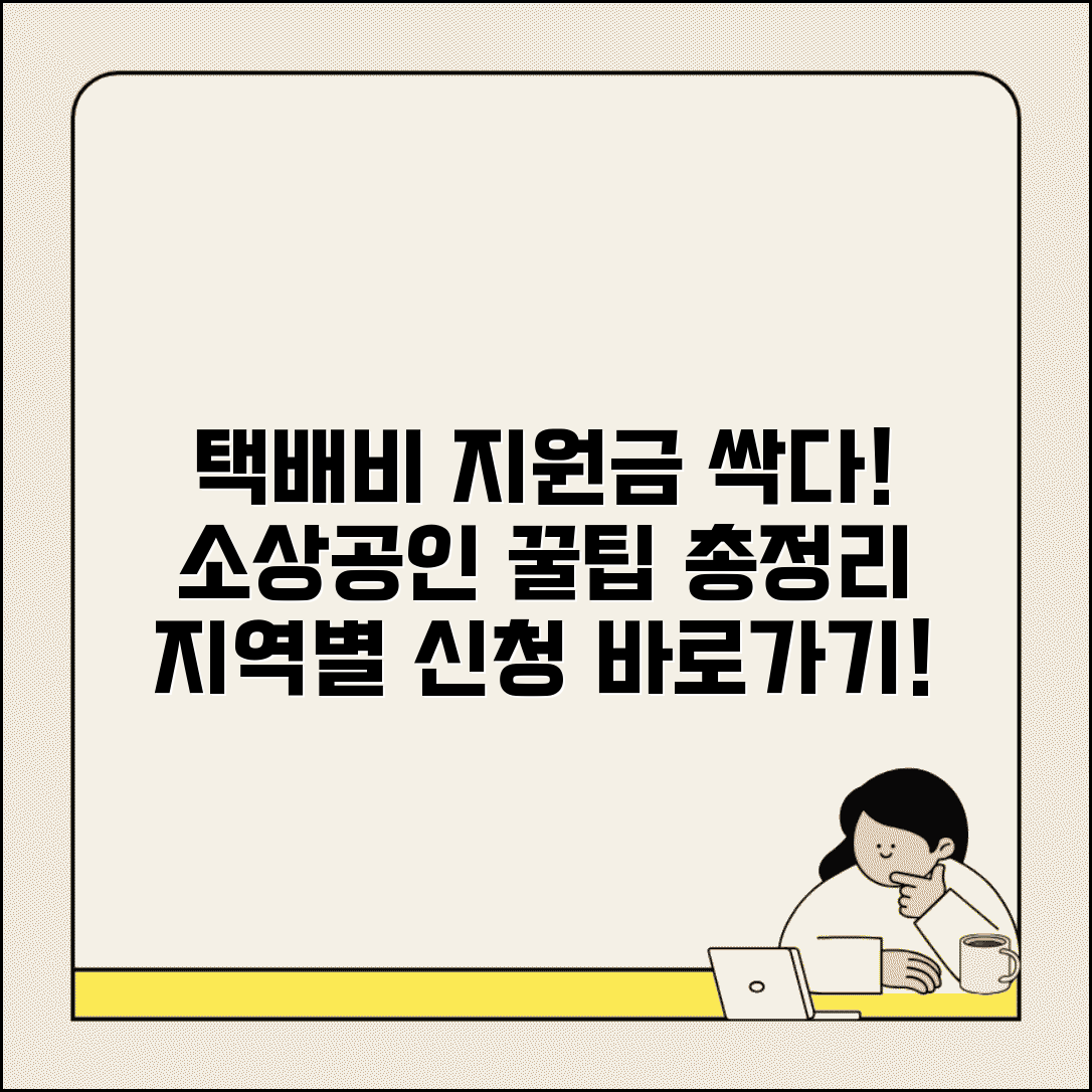 택배비 지원사업 완벽 가이드 | 소상공인 지원정책 총정리 | 지역별 지원금 신청방법