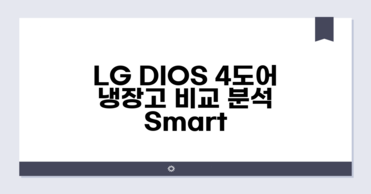 LG 디오스 4도어 냉장고 모델 비교 분석