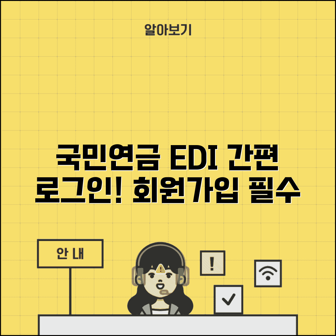국민연금 edi 로그인 방법 | 국민연금 edi 사용자 등록