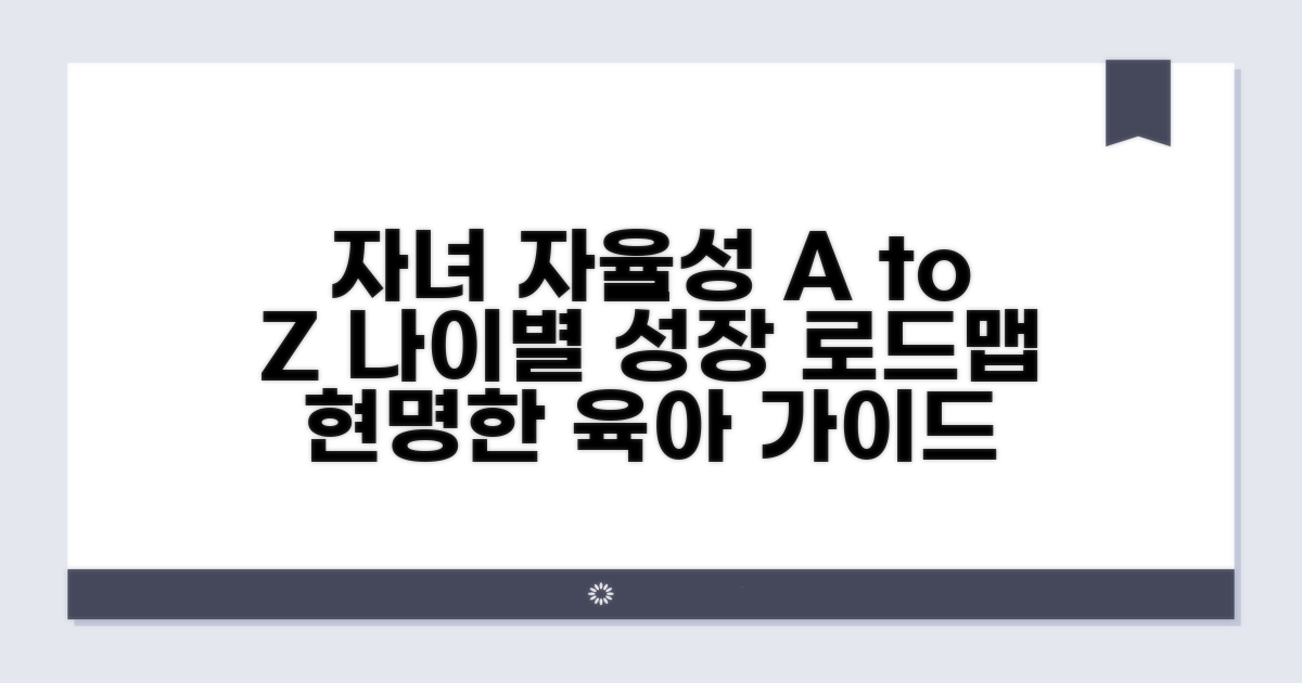 법적/권장 연령별 자녀 자율성 가이드