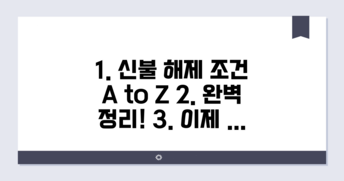 신용불량 해제 조건 완벽 정리