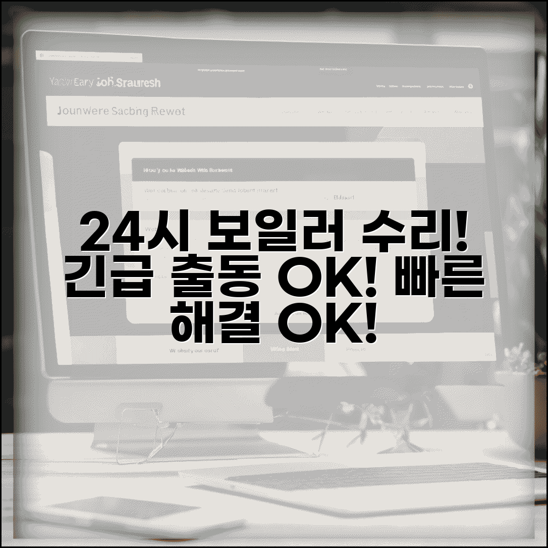 24시간 보일러 수리 업체 | 보일러 응급출동 서비스