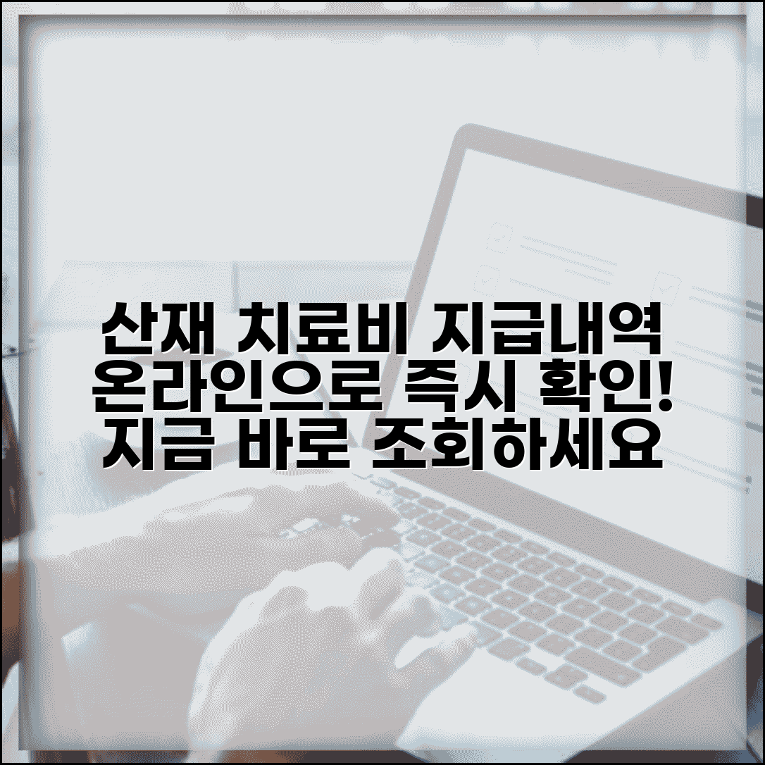 치료비 지급내역서 조회 | 산재 치료비 지급 현황 온라인 확인