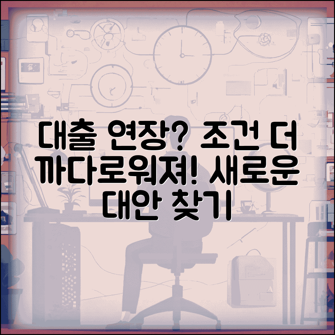 대출 연장 신청했는데 조건 까다로워졌어요 | 대출연장 | 조건변경 | 대안
