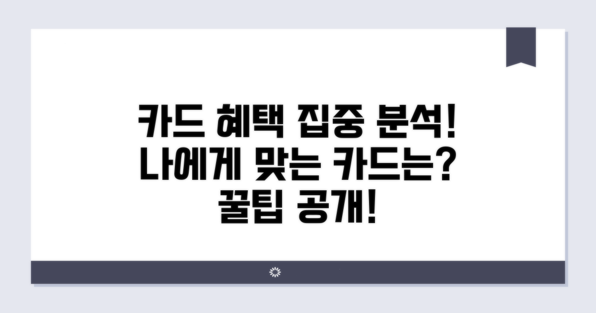 카드별 특화 혜택 살펴보기