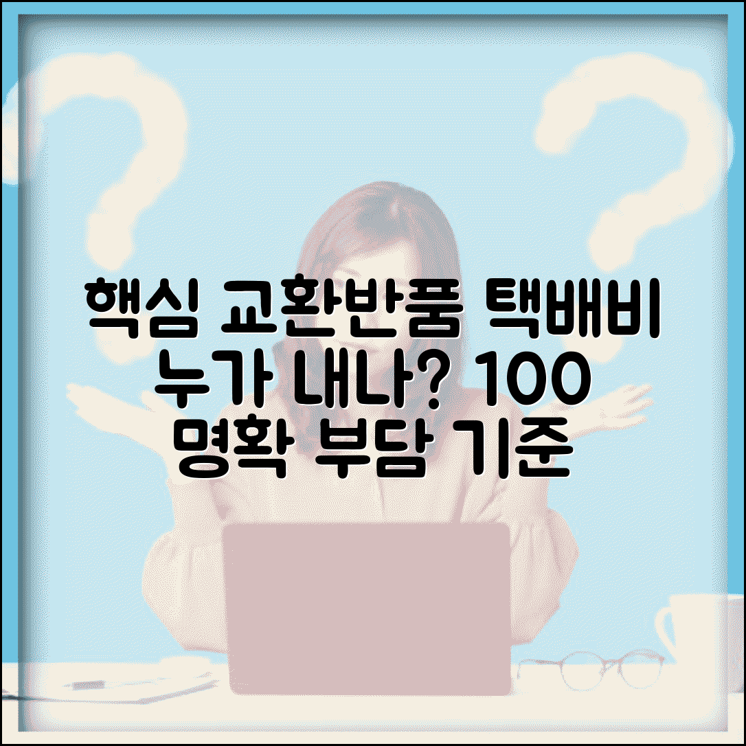 교환 반품 택배비 누가 부담하는지 | 반품 배송비 부담 기준