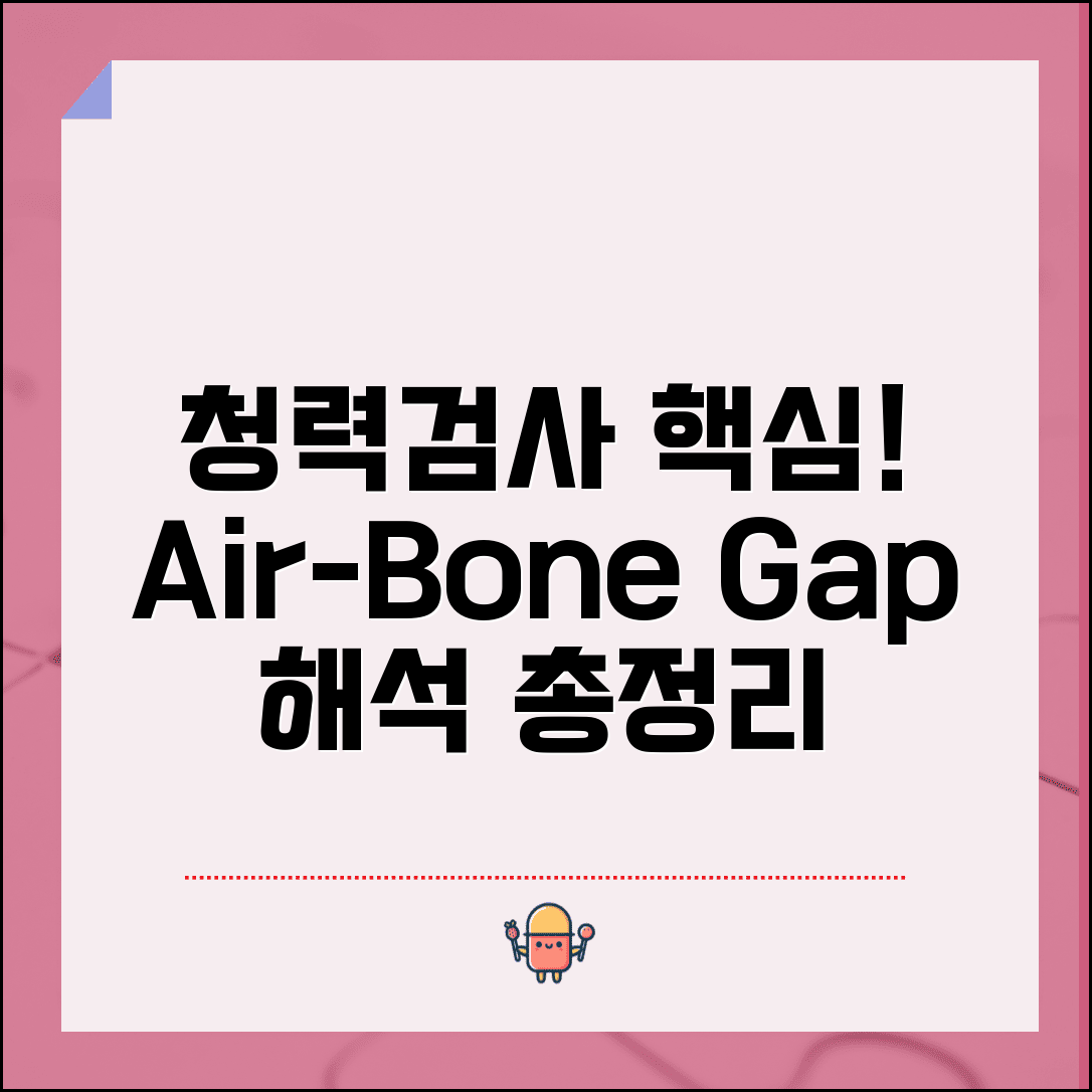청력검사 기도 골도 차이 의미 총정리 | air bone conduction gap 해석
