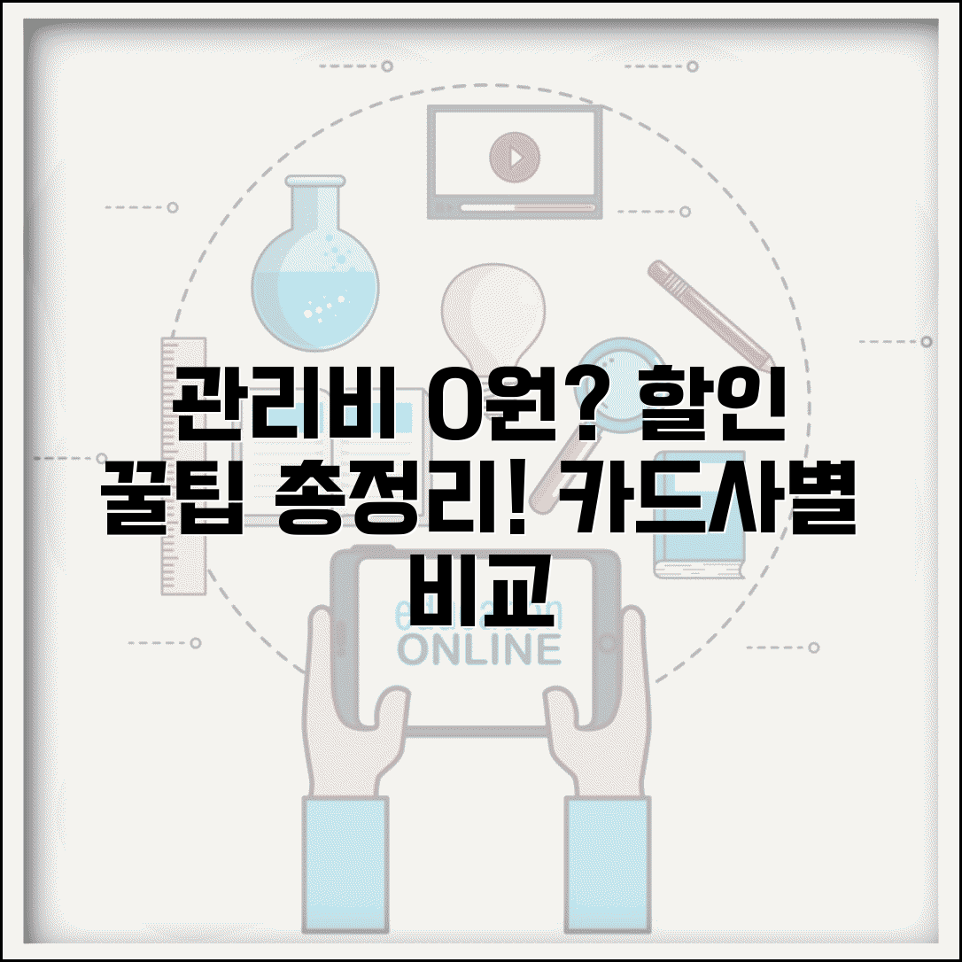 관리비 할인 신용카드 혜택 비교 | 카드사별 관리비 할인 조건 및 한도 총정리